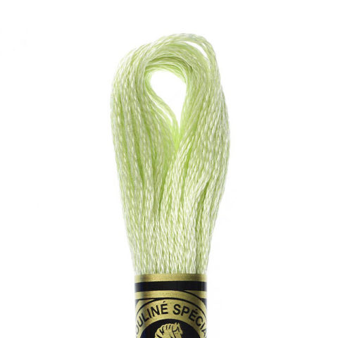DMC 6 strand embroidery floss mouline 117 772 Very Light Yellow Green