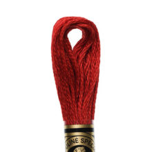 DMC 6 strand embroidery floss mouline 117 817 Very Dark Coral Red