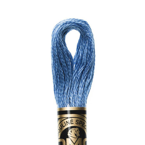 DMC 6 strand embroidery floss mouline 117 826 Medium Blue