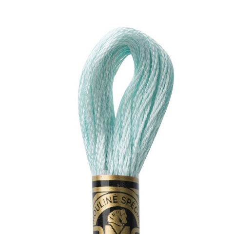 DMC 6 strand embroidery floss mouline 117 828 Ultra Very Light Blue