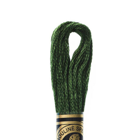 DMC 6 strand embroidery floss mouline 117 890 Ultra Dark Pistachio Green