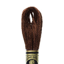 DMC 6 strand embroidery floss mouline 117 898 Very Dark Coffee Brown