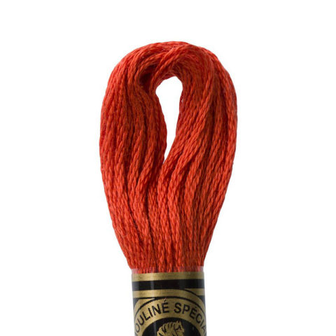 DMC 6 strand embroidery floss mouline 117 900 Dark Burnt Orange