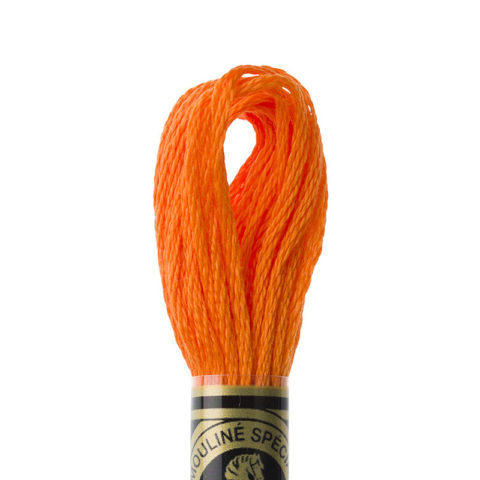 DMC 6 strand embroidery floss mouline 117 971 Pumpkin