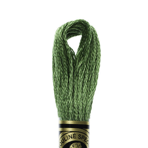DMC 6 strand embroidery floss mouline 117 987 Dark Forest Green
