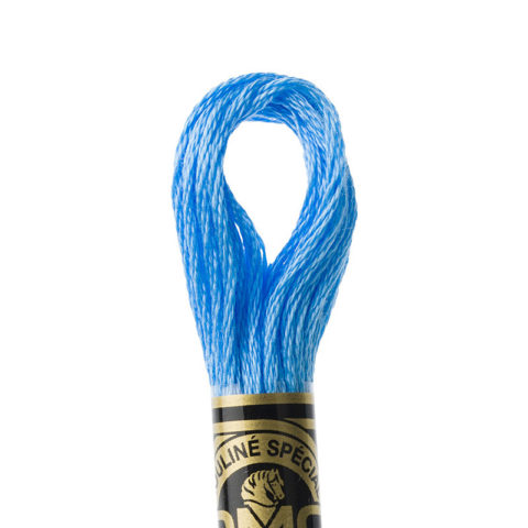 DMC 6 strand embroidery floss mouline 117 996 Medium Electric Blue
