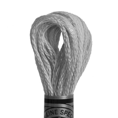 DMC 6 strand embroidery floss mouline 117 Solid discontinued grayscale