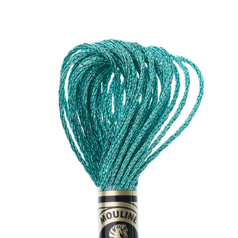 DMC 6 strand embroidery floss mouline 317W E3849 Light Effects Aquamarine Blue Jewel