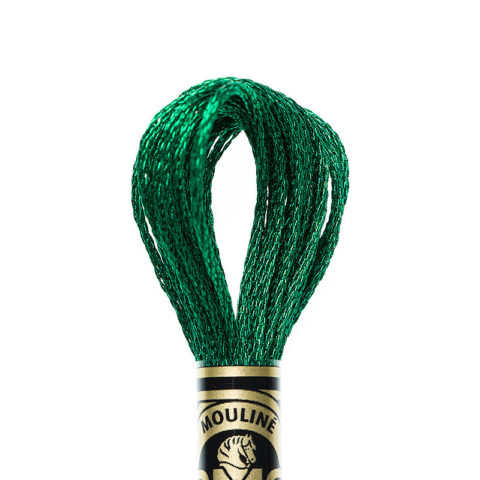 DMC 6 strand embroidery floss mouline 317W E699 Light Effects Green Emerald Jewel