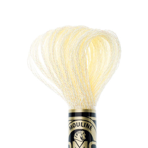 DMC 6 strand embroidery floss mouline 317W E746 Light Effects Cream Pearlescents