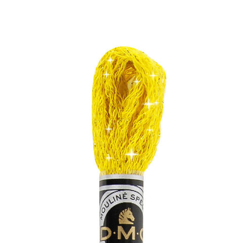 DMC 6 strand embroidery floss mouline 617 Etoile C444 Dark Lemon