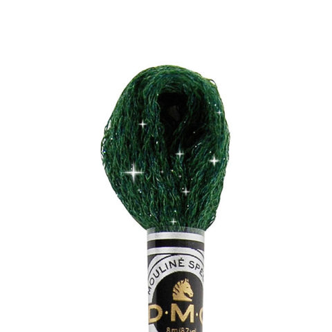 DMC 6 strand embroidery floss mouline 617 Etoile C890 Ultra Dark Pistachio Green
