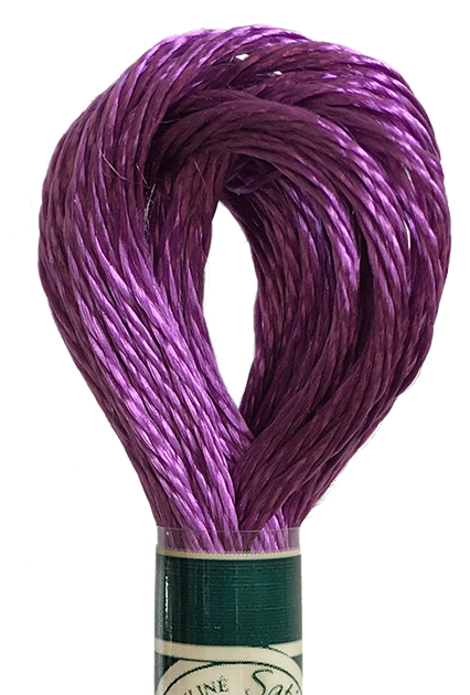 DMC Satin embroidery floss purple