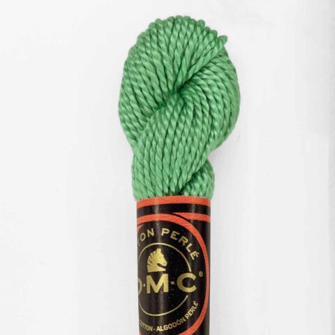 DMC cotton perle size 5 913 medium nile green twisted embroidery thread