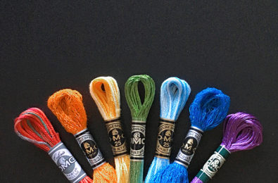 DMC embroidery floss types mouline etoile satin coloris color variations light effects variegated