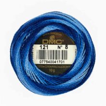 DMC perle cotton size 8 121 cyclades blue ombre embroidery thread