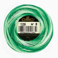 DMC perle cotton size 8 125 spring green ombre embroidery thread