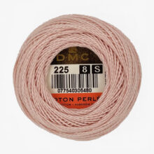 DMC perle cotton size 8 225 Shell Pink embroidery thread