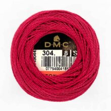 DMC perle cotton size 8 304 medium red embroidery thread
