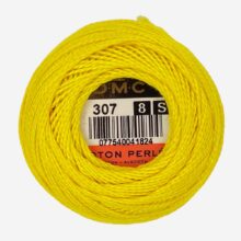 DMC perle cotton size 8 307 Lemon embroidery thread