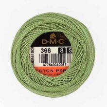 DMC perle cotton size 8 368 Light Pistachio Green