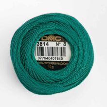 DMC perle cotton size 8 3814 aquamarine spruce embroidery thread