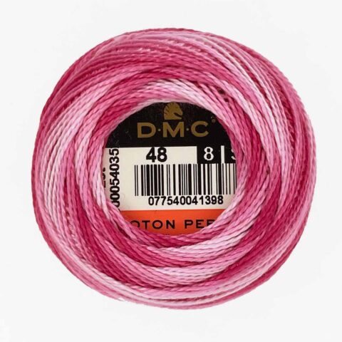 DMC perle cotton size 8 48 Variegated Baby Pink embroidery thread