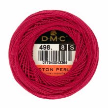 DMC perle cotton size 8 498 red kiss dark red embroidery thread