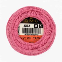 DMC perle cotton size 8 603 cranberry embroidery thread