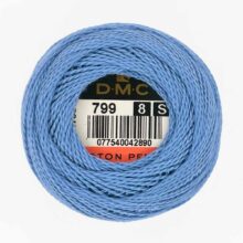 DMC perle cotton size 8 799 horizon blue medium delft blue embroidery thread
