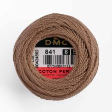 DMC perle cotton size 8 841 light beige brown suede embroidery thread