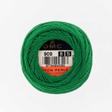 DMC perle cotton size 8 909 very dark emerald embroidery thread