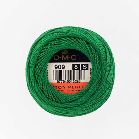 DMC perle cotton size 8 909 very dark emerald embroidery thread