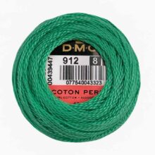 DMC perle cotton size 8 912 light emerald green watermint embroidery thread