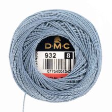 DMC perle cotton size 8 932 light antique blue embroidery thread