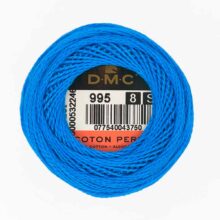 DMC perle cotton size 8 995 plunge pool dark electric blue embroidery thread