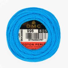 DMC perle cotton size 8 996 medium electric blue embroidery thread