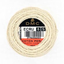 DMC perle cotton size 8 ecru embroidery thread