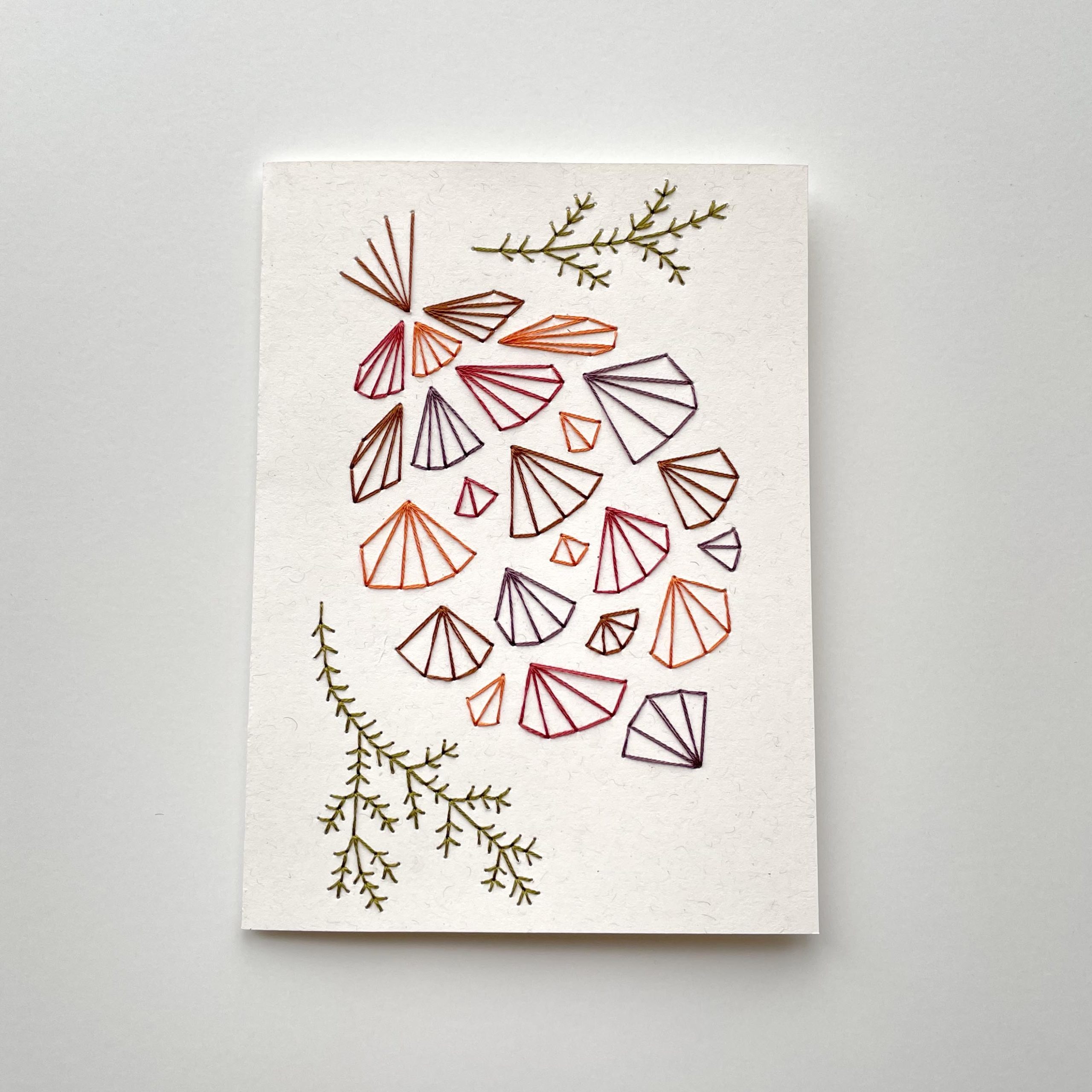 Diy Paper Embroidery Greeting Card / String Art Greeting Card