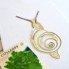 Anatomical Snail embroidery by Kelly Fletcher