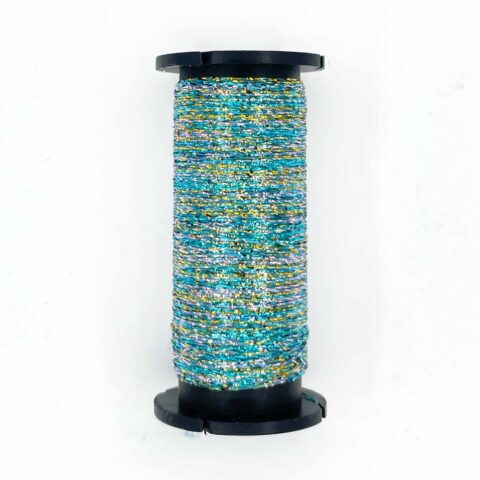 Kreinik blending filament metallic thread confetti blue 044