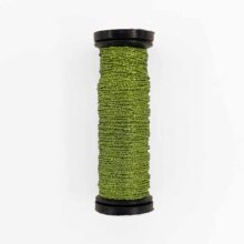 Kreinik fine metallic braid thread size 8 chartreuse hi lustre 015hl