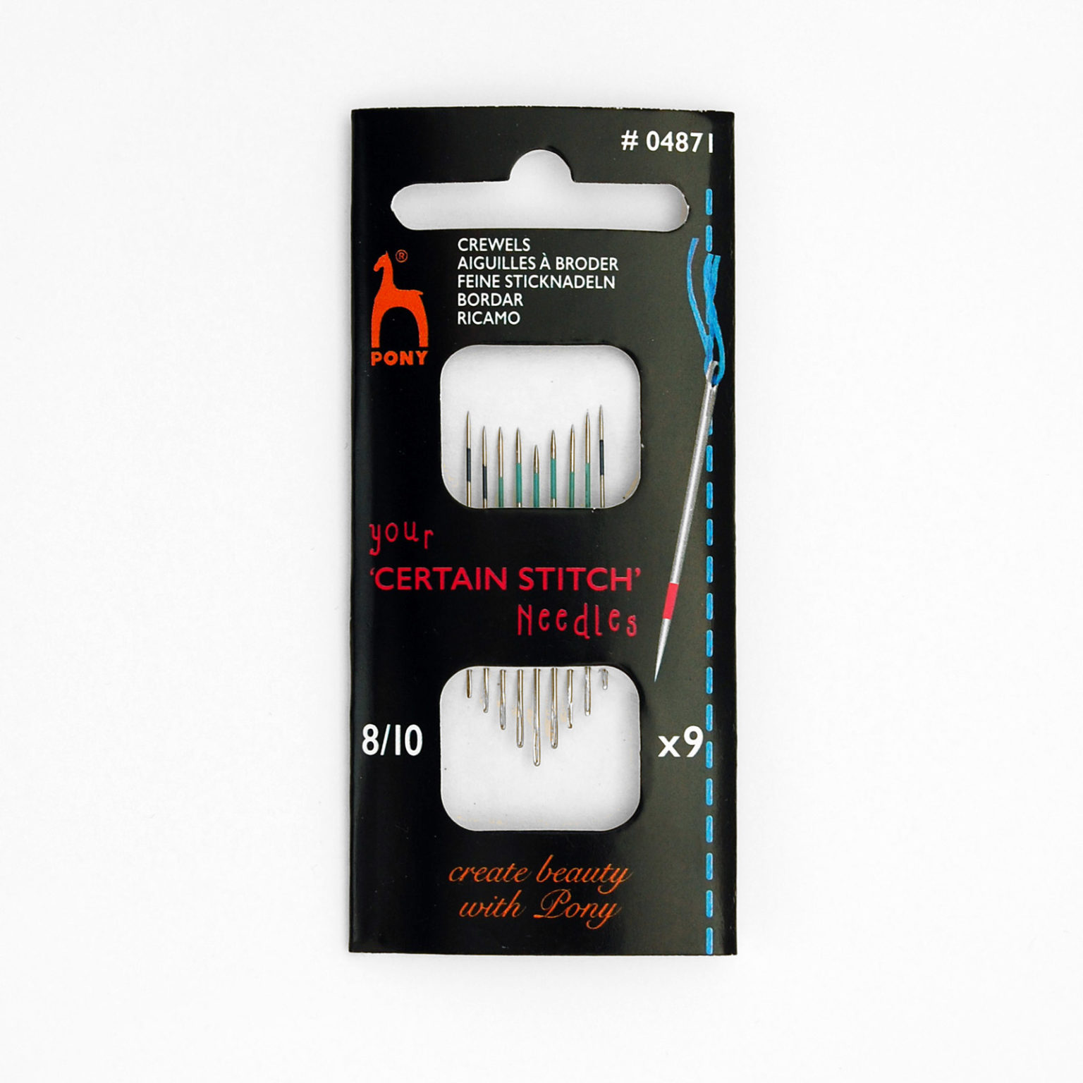 Pony Certain Stitch Crewel Embroidery Needles Maydel