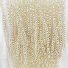 Preciosa style 2100 size 11 0 color 47102 off white opaque ceylon czech glass seed beads