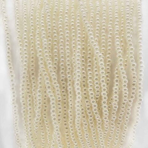 Preciosa style 2100 size 11 0 color 47102 off white opaque ceylon czech glass seed beads