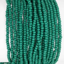 Preciosa style 2100 size 8 0 color 53240 forest green opaque czech glass seed beads