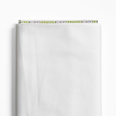 A bolt of Robert Kaufman kona cotton muslin fabric in white