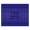 Shabbat Shalom Blackwork white on blue mockup
