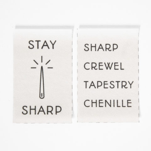 Stay Sharp Needle book embroidery pattern printed on stabilizer