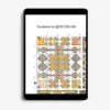 Sundance tatreez cross stitch by DecoElian chart in tablet